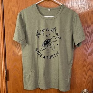 Olive Turtle Tee